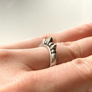 pamela love sterling silver tribal spike ring